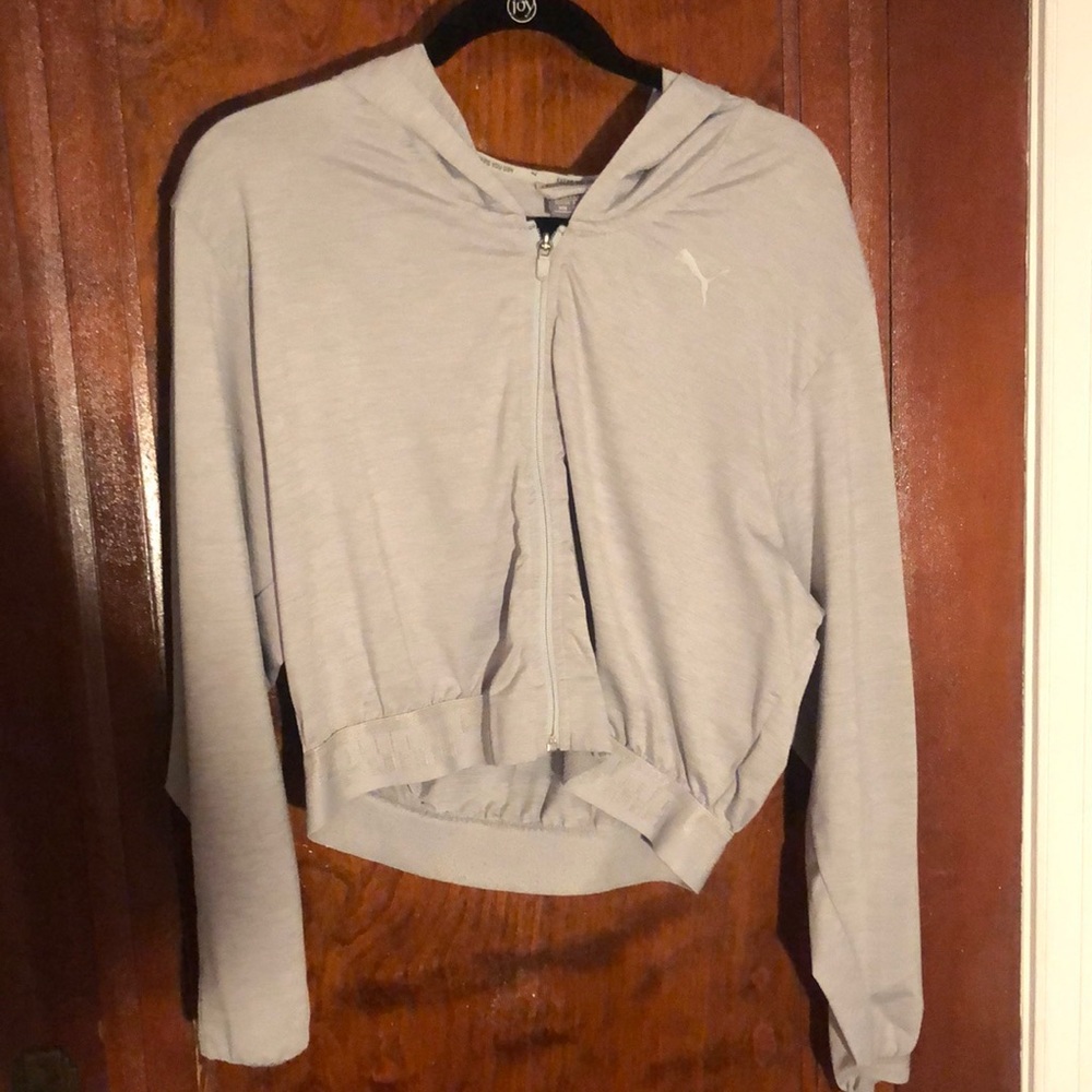Gray Puma Zip Up